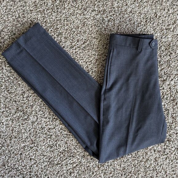 Joseph Abboud Wool Dress Pants Gray Flat Front Size 30 Regular EUC - Picture 1 of 6